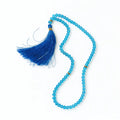 Sky Blue Crystal Tasbeeh 100 Beads | Elegant Islamic Prayer Beads