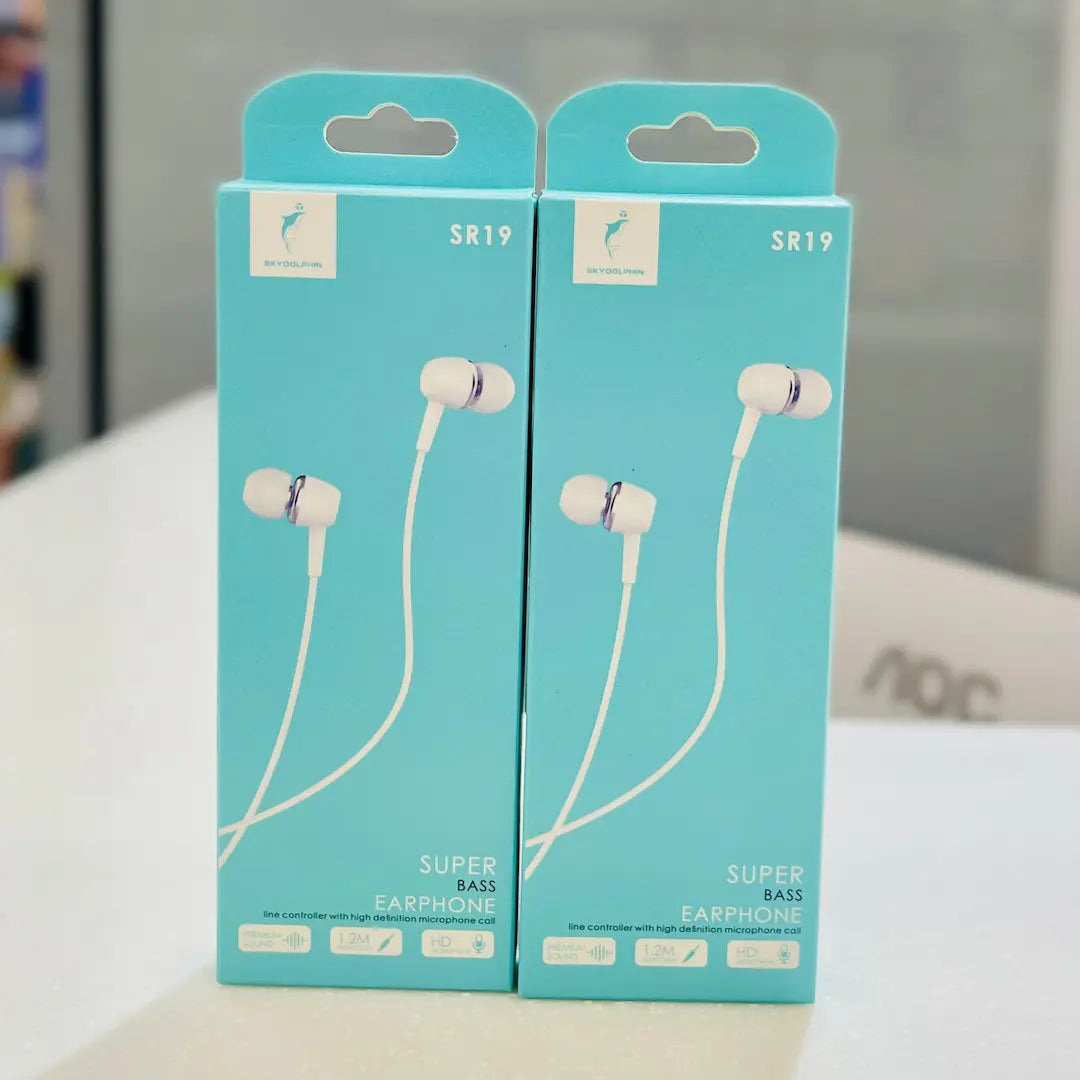 Skydolphin SR19 Super Bass Earphone – In-Ear with Mic (1.2m)