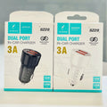 Skydolphin SZ29 Dual Port Car Charger – 3A Fast Charging (15W)