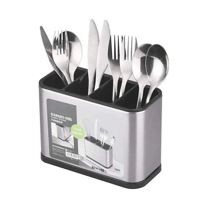 Stainless Steel Cutlery Holder & Kitchen Utensil Organizer 