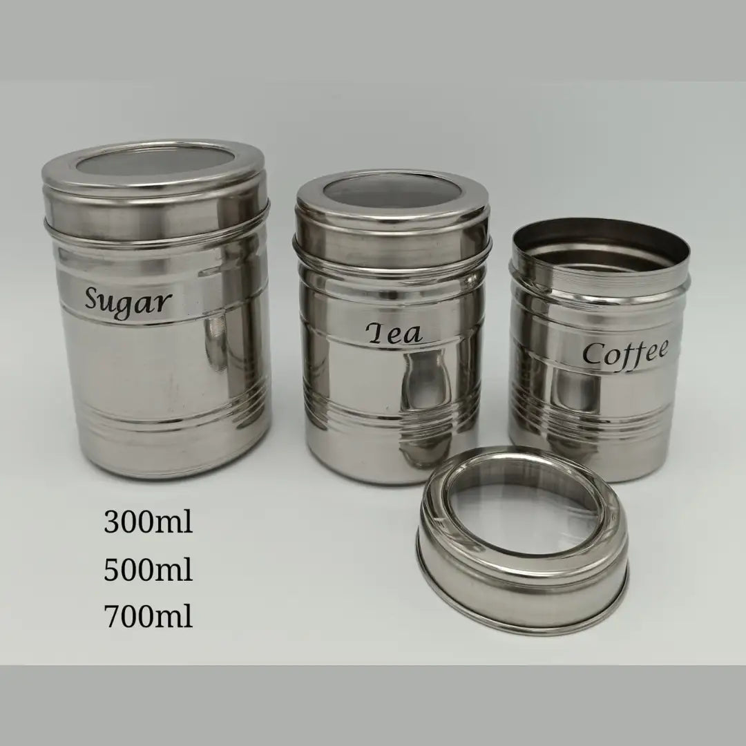 Stainless Steel Kitchen Storage Jar (300ml / 500ml / 700ml)