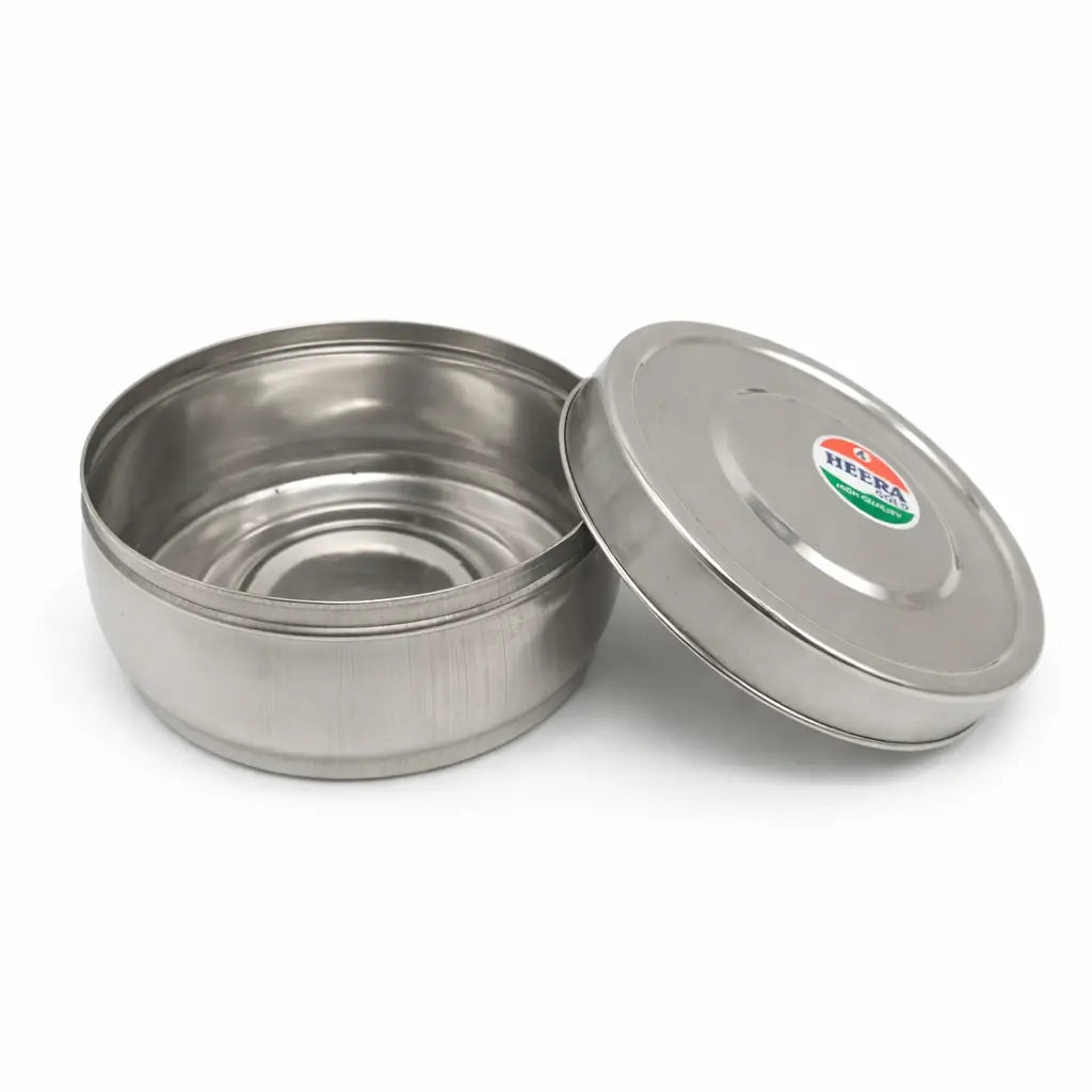 Stainless Steel Silver Lunch Box – Leak-Safe & Food-Grade