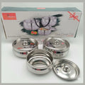 Stainless Steel Sleek Delight Dish Set – 3 Pcs with Lid