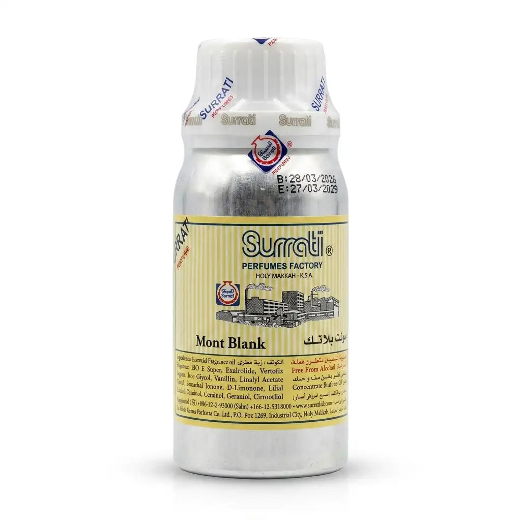 Surrati Mont Blank Attar Perfume Oil 100G – Alcohol-Free Long Lasting Fragrance
