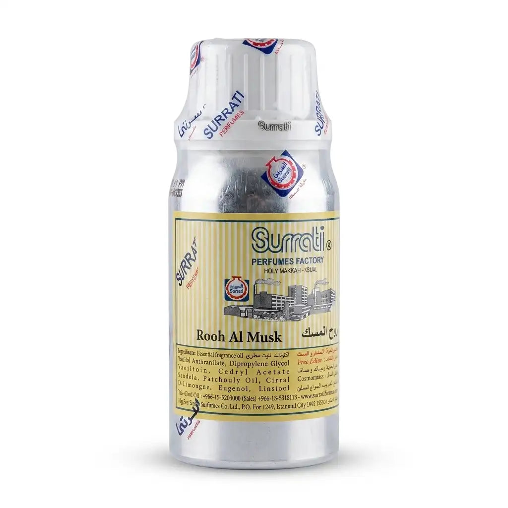 Surrati Rooh Al Musk Attar Perfume Oil 100G – Alcohol-Free Long Lasting Fragrance