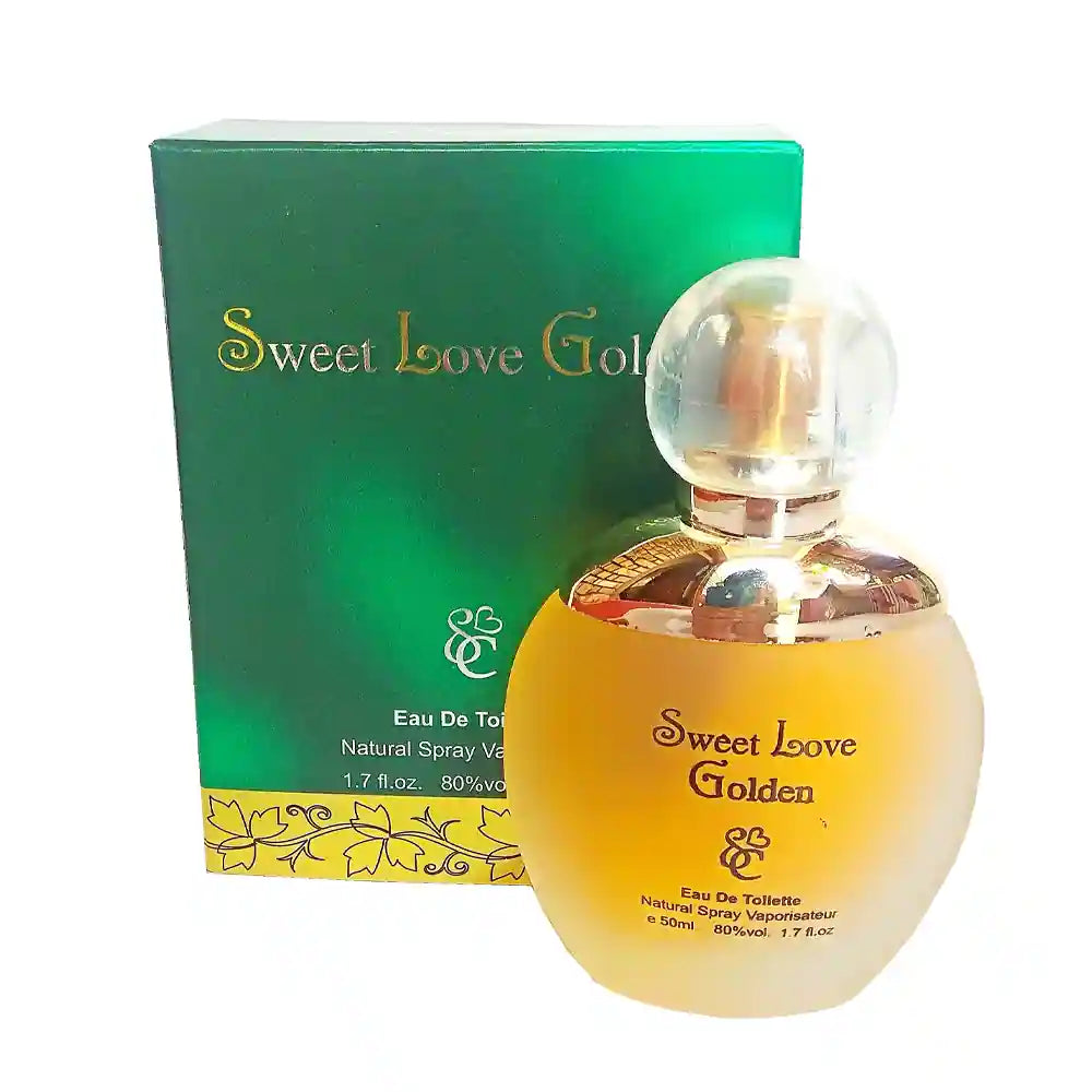 Sweet Love Golden Eau de Toilette | 50ml | Fresh Floral EDT for Women