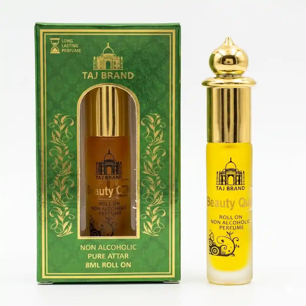 Taj Brand Beauty Queen Concentrated Perfume Oil 8ML – Non Alcoholic Roll On Attar