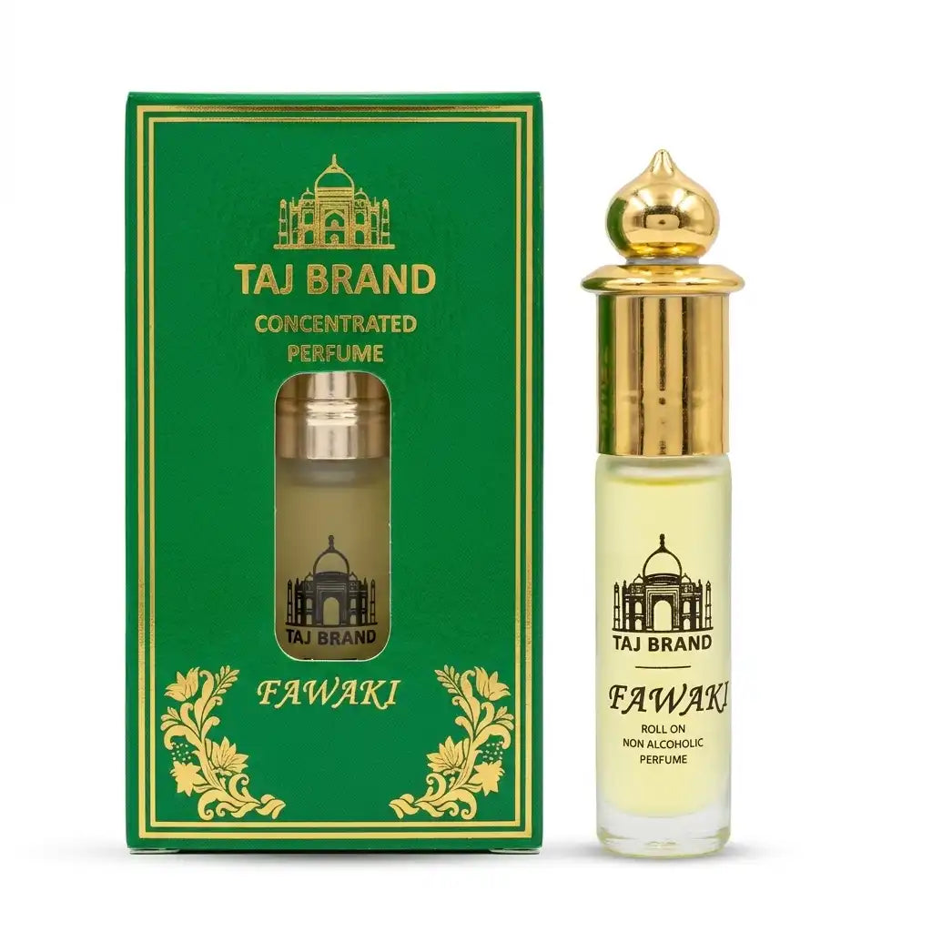 Taj Brand Fawaki Concentrated Perfume Oil 8ML – Non Alcoholic Roll On Attar