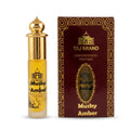 Taj Brand Musky Amber 8ml Attar | Warm Amber Musk Perfume Oil | Alcohol-Free Roll-On