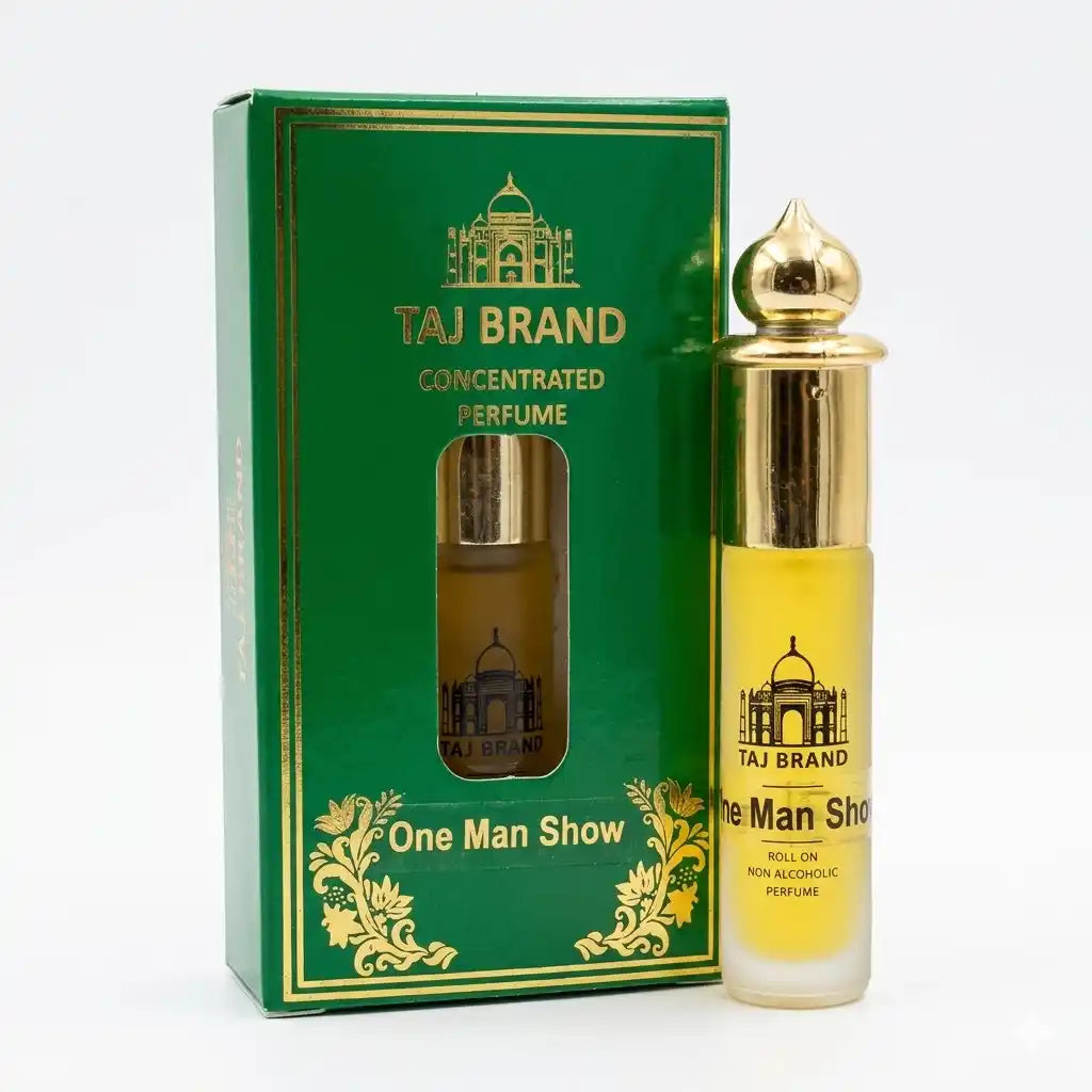 Taj Brand One Man Show Concentrated Perfume Oil 8ML – Non Alcoholic Roll On Attar
