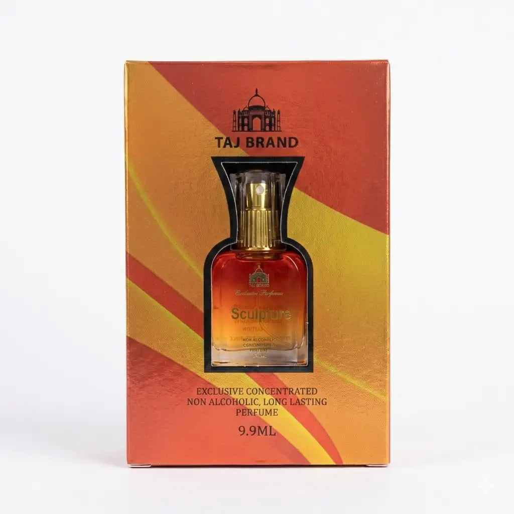 Taj Brand Sculpture Exclusive Concentrated Perfume | 9.9ml | Non-Alcoholic Long-Lasting | Unisex