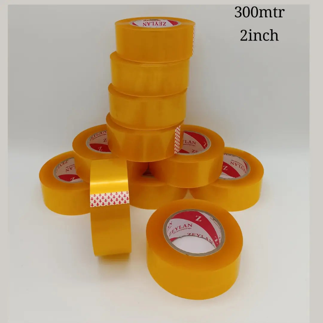 Transparent Packing Tape 2 Inch x 300 Meter – Heavy-Duty Adhesive Tape (1 Piece)