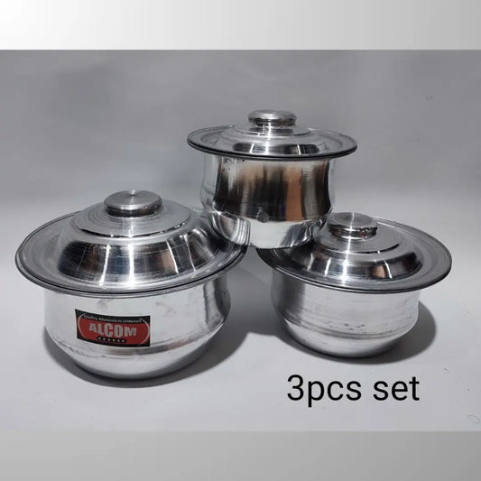 Aluminum Cookware Set - 3 Pieces