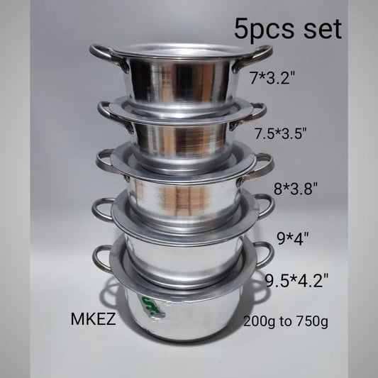 Aluminum Cookware Set - 5 Pieces