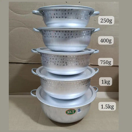 5-Piece Aluminum Saucepan Set 250g to 1.5kg