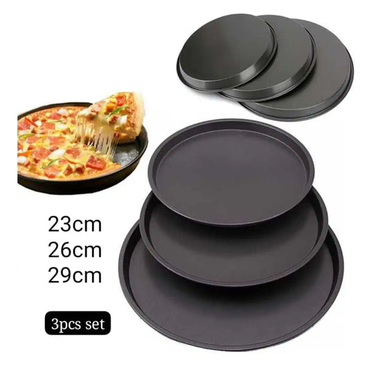 3-Piece Non-Stick Pizza Pan Set