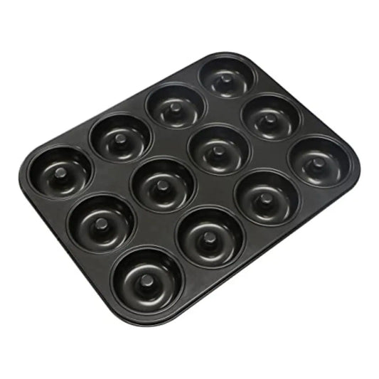 12-Cavity Non-Stick Doughnut Mold Tray