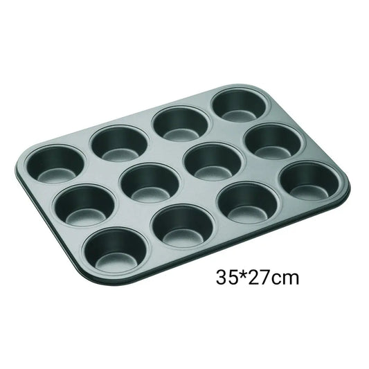 12-Cavity Non-Stick Cake Mold Tray