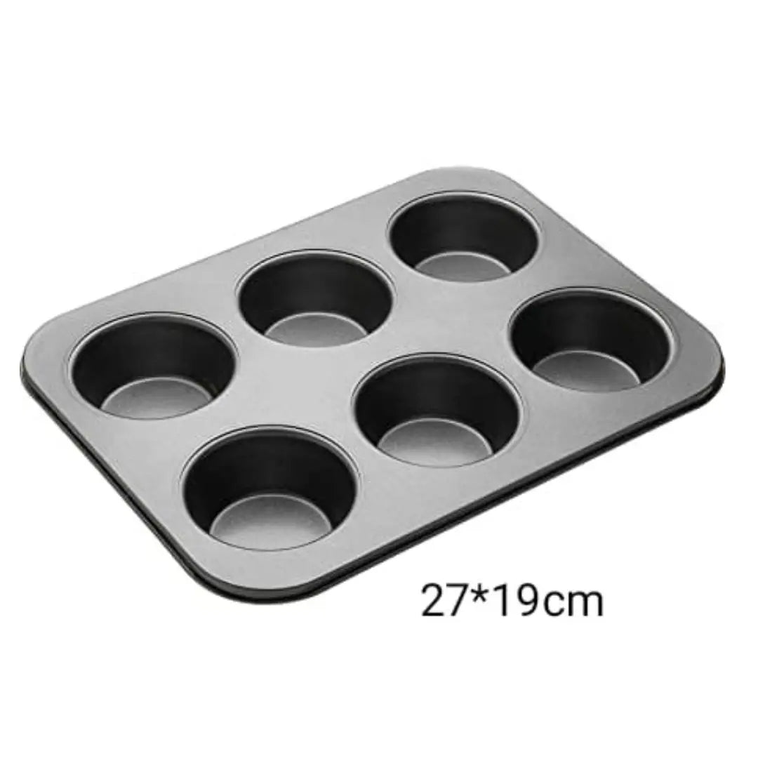 6-Cavity Non-Stick Cake Mold Tray