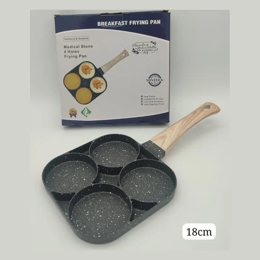 4-Hole Non-Stick Breakfast Frying Pan