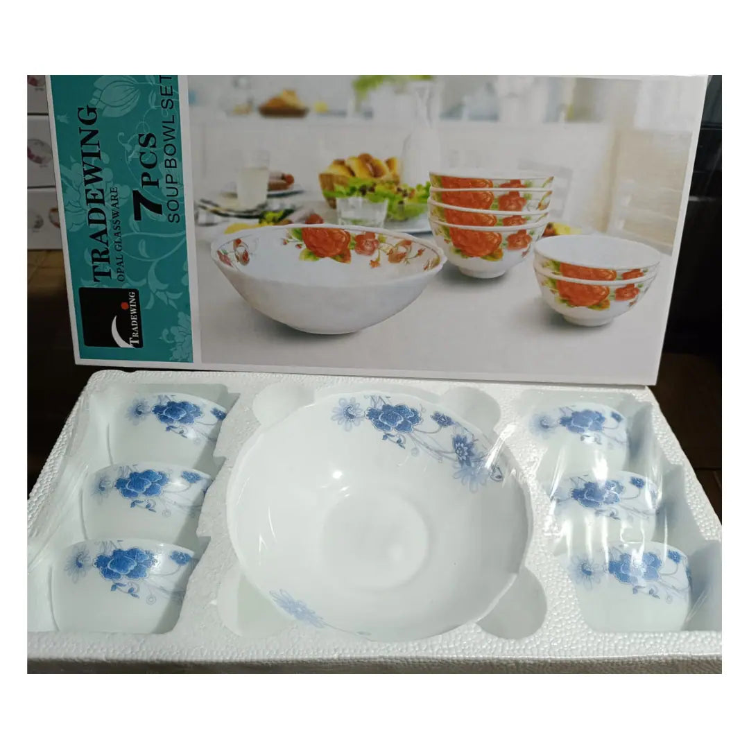 Tradewing 7-Piece Ceramic Soup Bowl Set