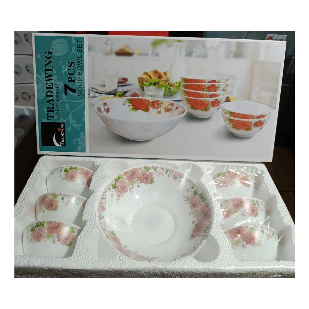 Tradewing 7-Piece Ceramic Soup Bowl Set