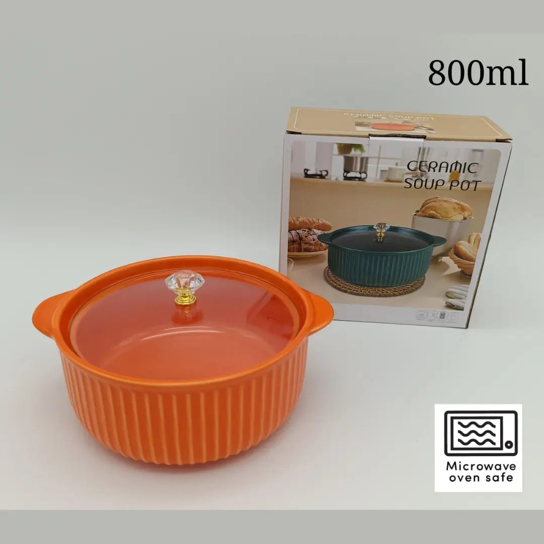 Ceramic Soup Pot 800ml