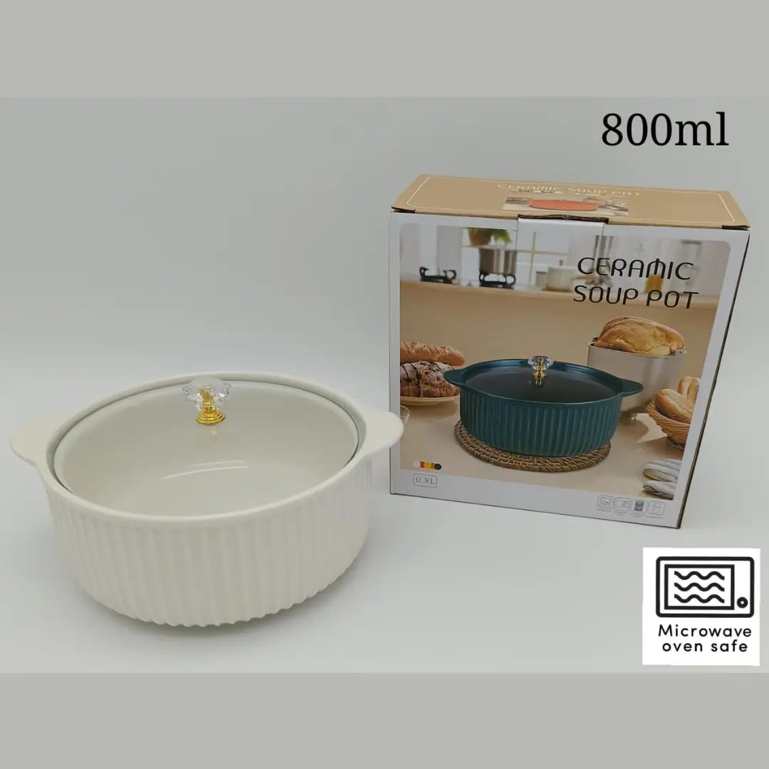 Ceramic Soup Pot 800ml