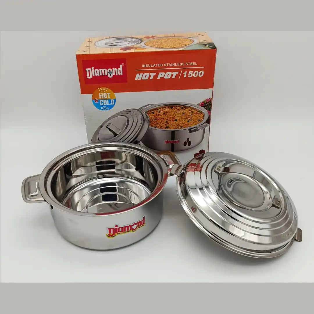 Diamond Insulated Stainless Steel Hot Pot 1.5L/2.5L/3.5L