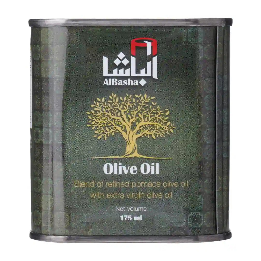 AlBasha Olive Oil - Blend of Refined Pomace and Extra Virgin Olive Oil, 175ml