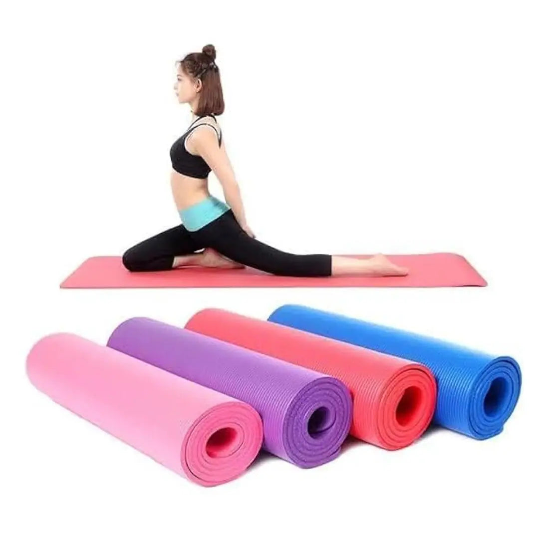 Anti-Skid Sports Fitness Yoga Mat - 3mm Thick EVA Comfort Foam (Random Colors)