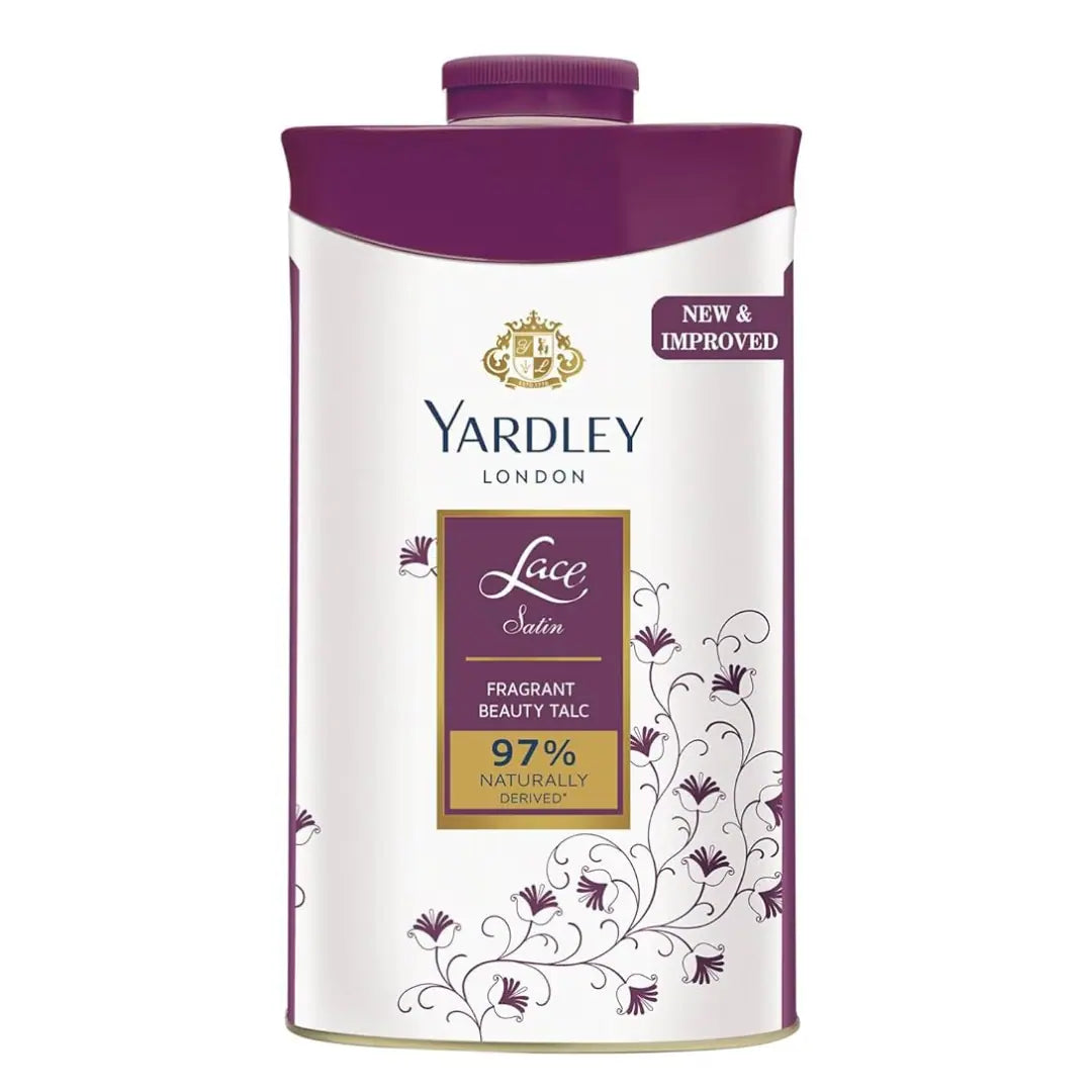 Yardley London Lace Satin Fragrant Beauty Talc - 250g