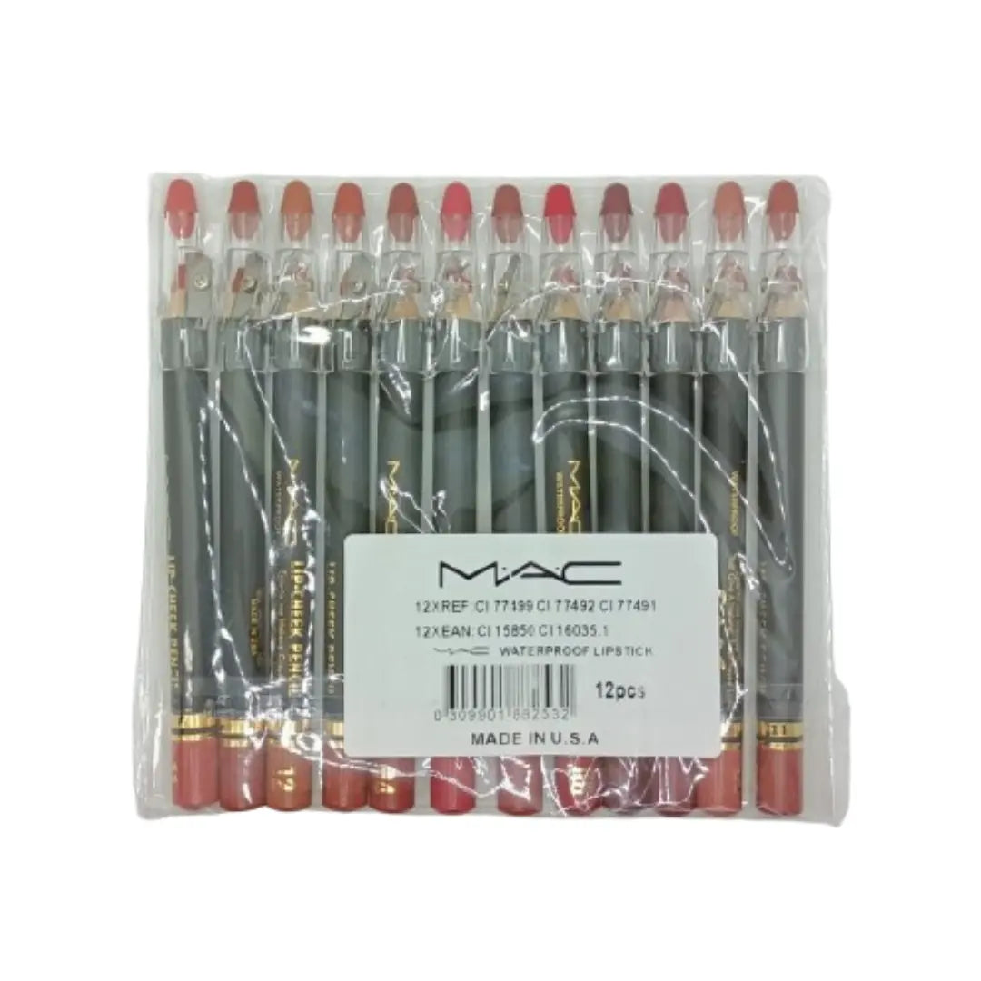 Lipstick Pencil Lip Cheek Set of 12-Pieces