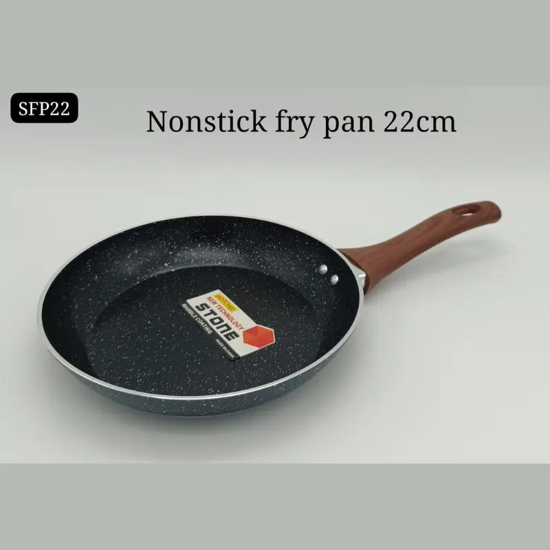 Nonstick Frying Pan 24cm/22cm with Wooden Handle