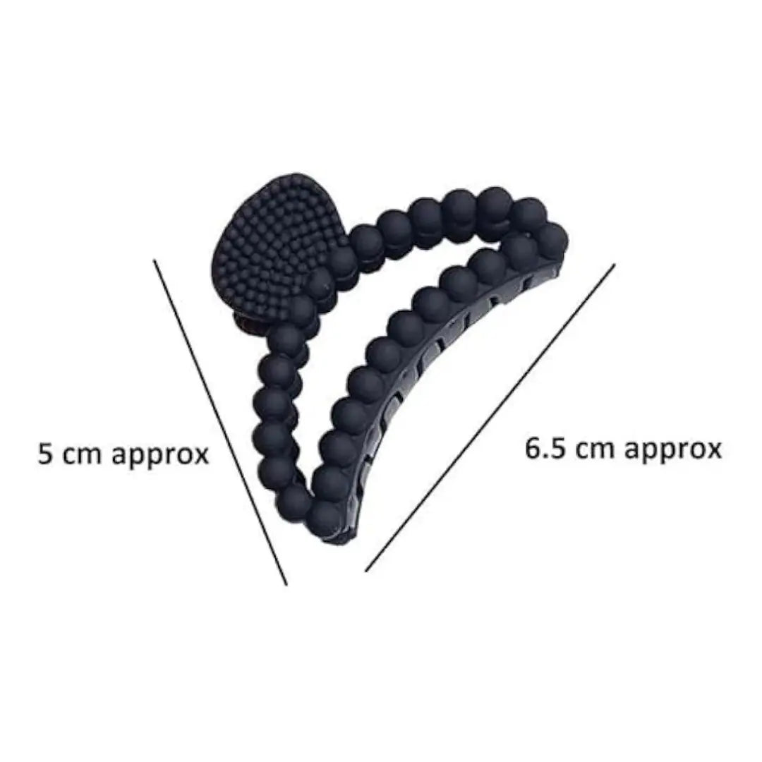 Bubble D Shape Hair Claw Clips for Women Set of 12pcs