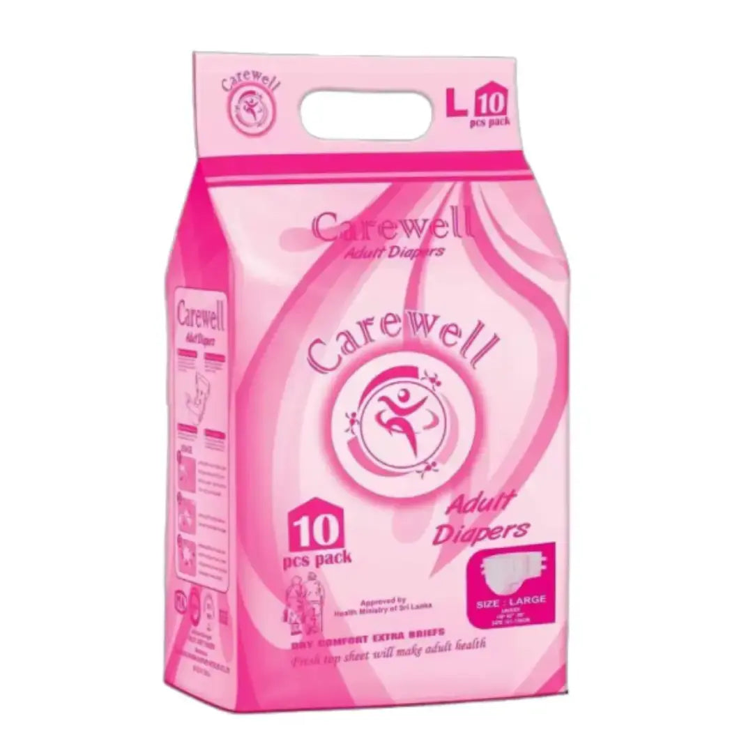 Carewell Adults Diapers Medium/Large 10pcs Pack