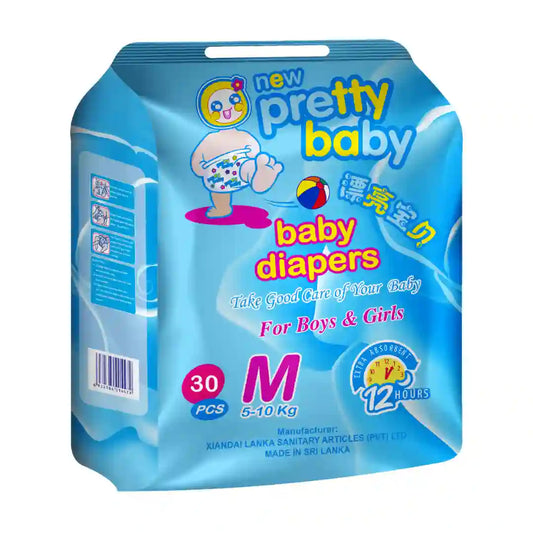 Pretty Baby Diapers 16pcs Pack S/M/L/XL