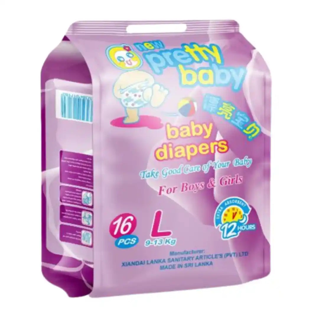 Pretty Baby Diapers 16pcs Pack S/M/L/XL