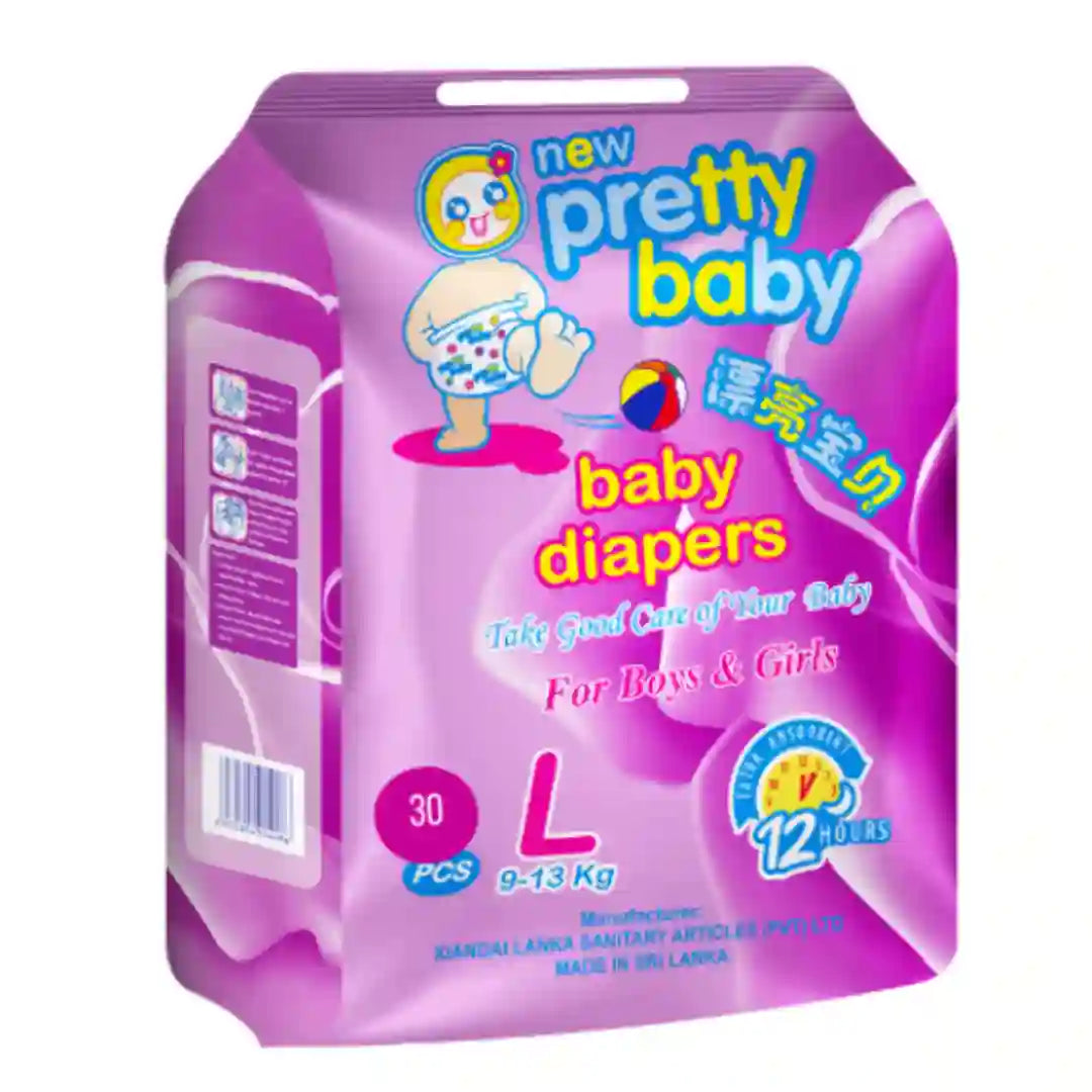 Pretty Baby Diapers 30pcs Pack S/M/L/XL