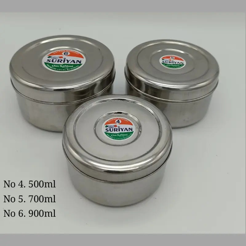 Suriyan 3-Piece Stainless Steel Tiffin Box Set