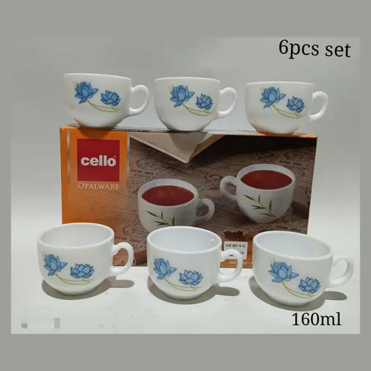 Cello Opalware 6 pcs Cup Set - 160ml