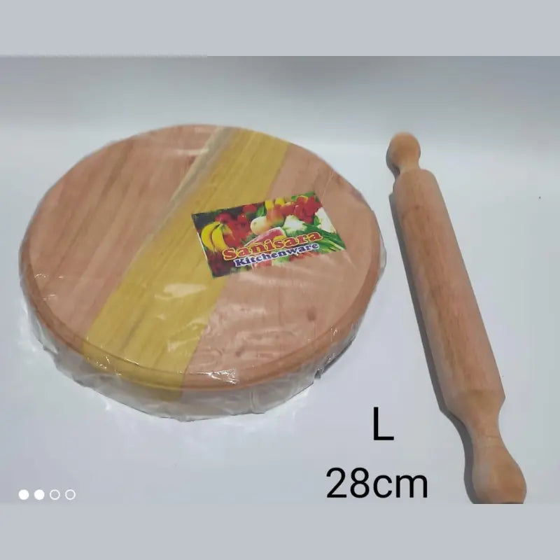 Wooden Rolling Pin and Board Set