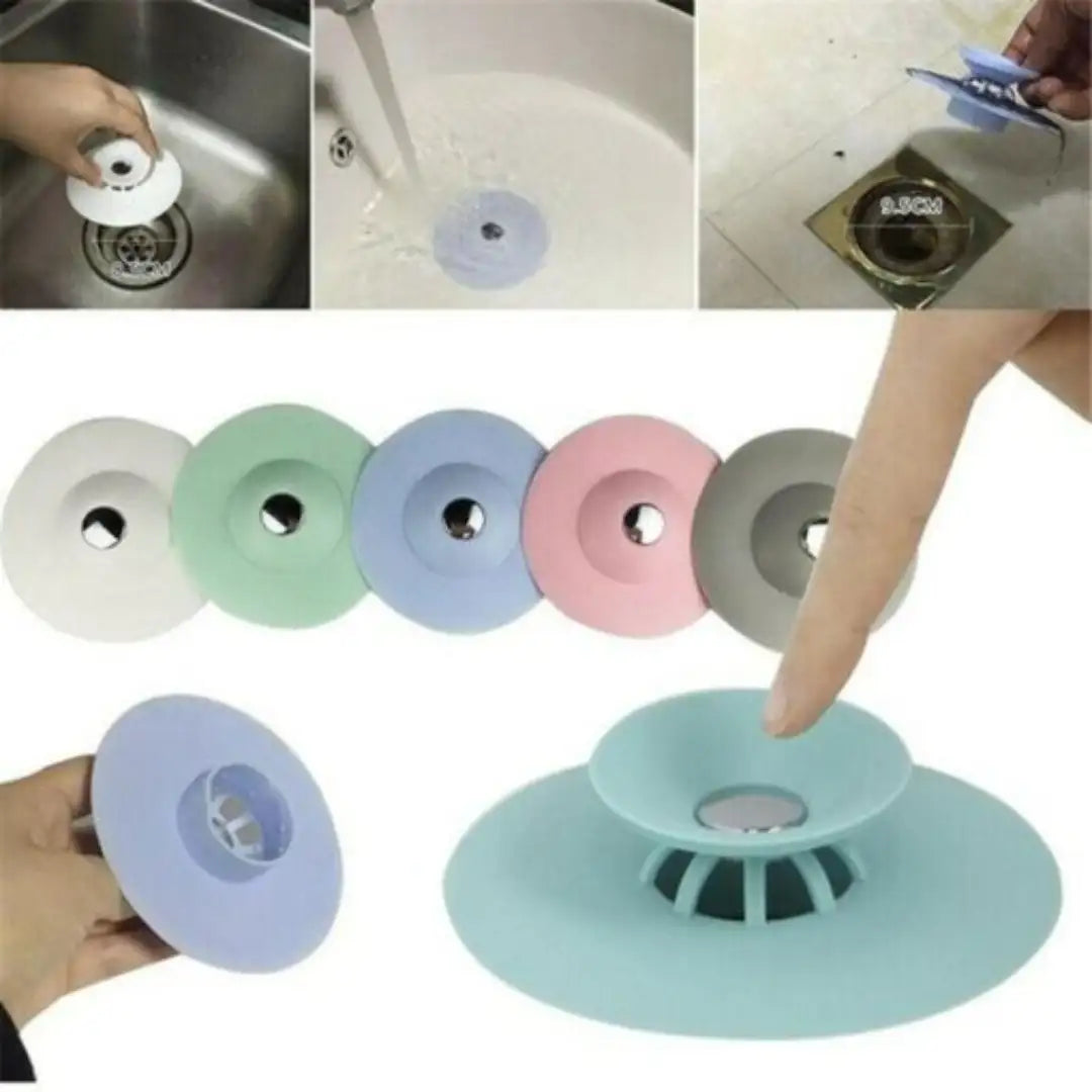 Shower Flex Drain Stop සහ Hair Catcher