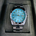 VIOKAI Aqua Blue Dial Stainless Steel Men’s Quartz Watch