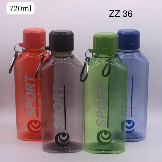 720ml Sports Water Bottle with Carabiner - Random Color