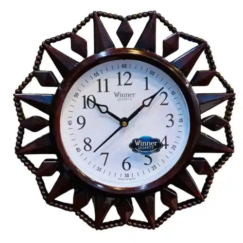 Sunburst Design Wall Clock 10x10 inch