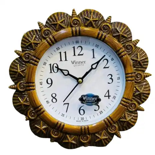 Vintage Sunflower Design Wall Clock 10x10 inch