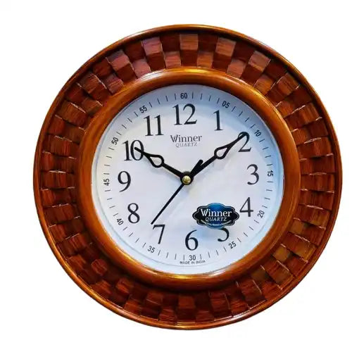 Woven Pattern Wall Clock