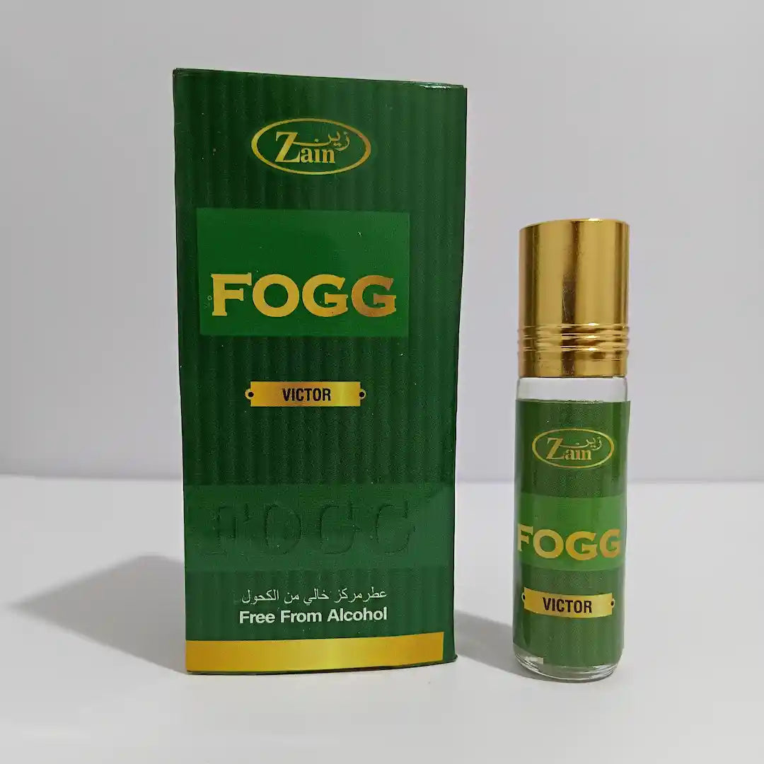Zain Perfumes Fogg Victor 6ml Attar – Strong Woody Spicy Long-Lasting Fragrance Oil for Men