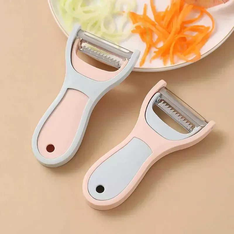 2-in-1 Multifunctional Peeler - Dual Blade Fruit & Vegetable Peeler and Slicer